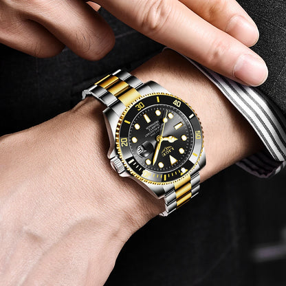Pánské hodinky LIGE – quartzový chronograf, vodotěsné, ležérní a profesionální styl, luxusní módní doplněk od renomované značky.