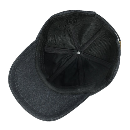 BOTVELA Men's Wool Tweed Baseball Cap Casual Style Soft Adjustable Unstructured Hat