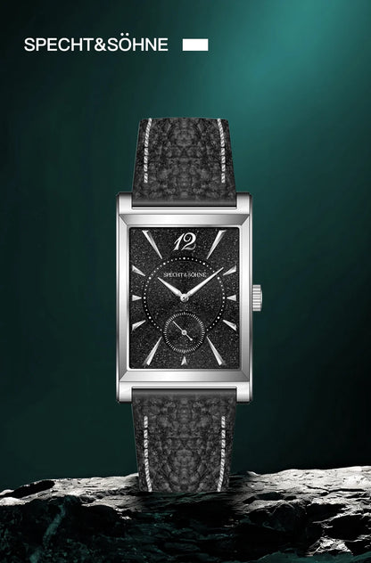 Specht & Söhne 2025 New fashion Square Watch For Men Chronograph Sports Watches Stainless Steel Sapphire Crystal 50M Waterproof