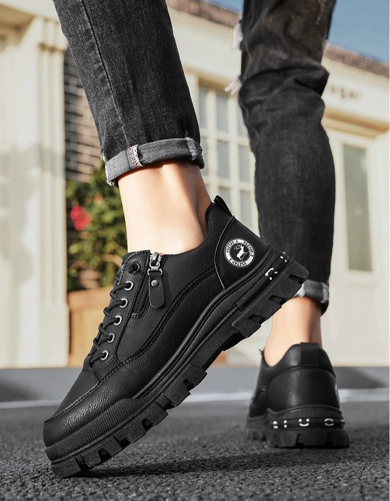 Chaussures de sport décontractées pour homme, pour la randonnée et les activités de plein air, tendance, mode urbaine, confortables, à semelle épaisse