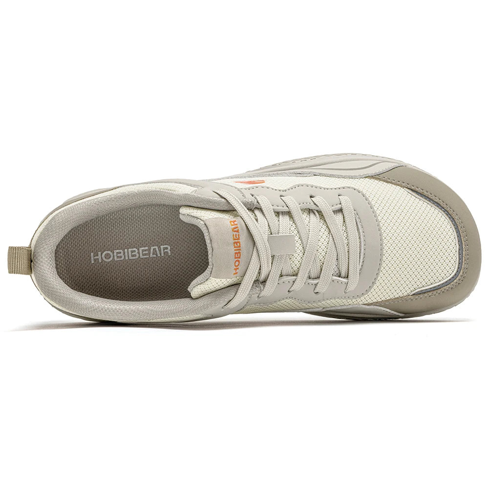 HOBIBEAR Men Wide Toe Shoes Barefoot Walking Sneakers Outdoor Travel Lace Up Running Shoes for Unisex