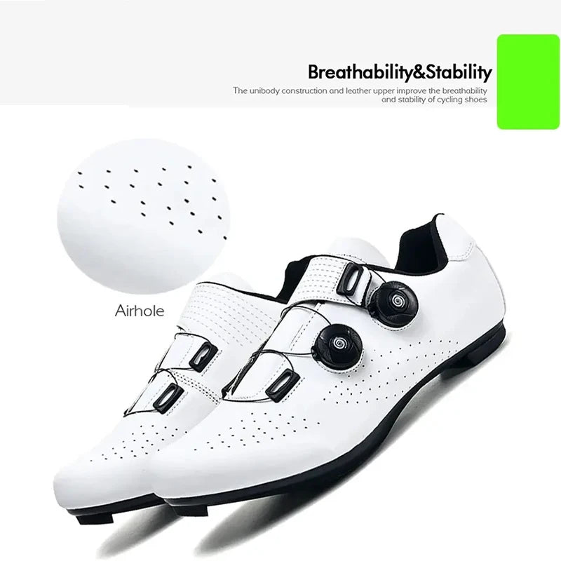 Chaussures de cyclisme pour homme : chaussures de course sur route à fixation automatique, chaussures de sport, chaussures d'entraînement sans crampons ; chaussures de cyclisme pour femme avec crampons SPD