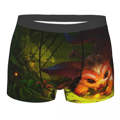 Ornn League of Legends LOL Jogos MOBA Cuecas Cuecas respiráveis Roupa interior masculina Calções sensuais Boxers