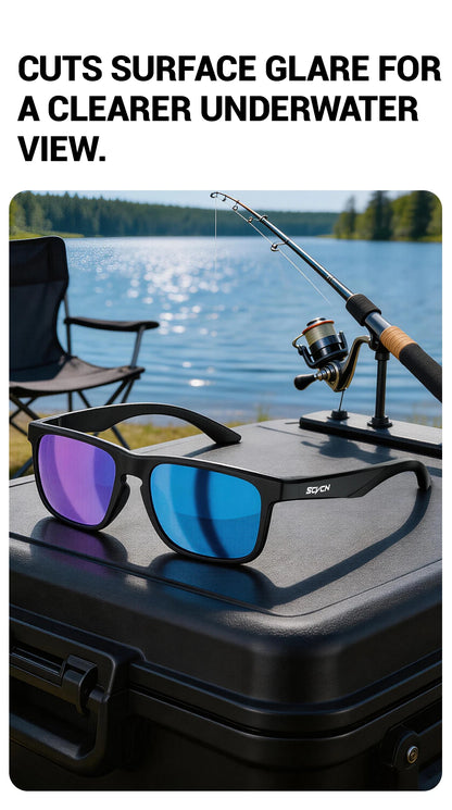 SCVCN Óculos de sol polarizados para atividades ao ar livre, desportos aquáticos, praia, oceano, pesca em plataforma, ciclismo, BTT, desportos de bicicleta e caminhadas – Proteção UV400