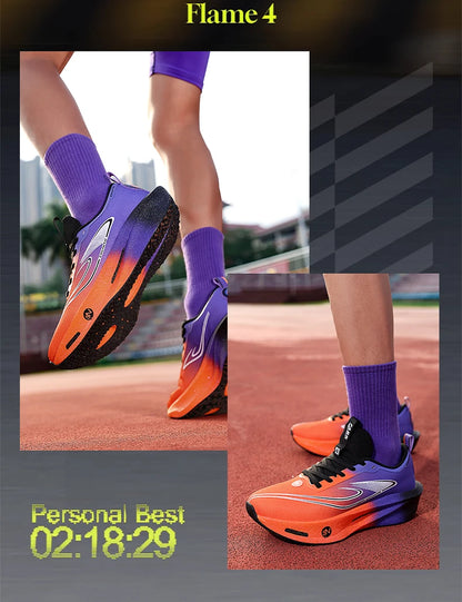 Running Shoes Carbon Board Speciality Marathon Men Sports Breathable Lightweight Women's Comfortable Athletic Nonskid Sneakers