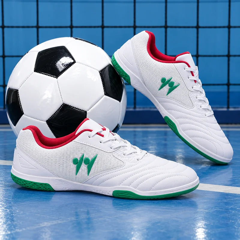 Nouvelles chaussures de football pour hommes, antidérapantes, de haute qualité, pour futsal et terrain en gazon, chaussures de football montantes, baskets, pour matchs en salle et en extérieur, meilleures ventes