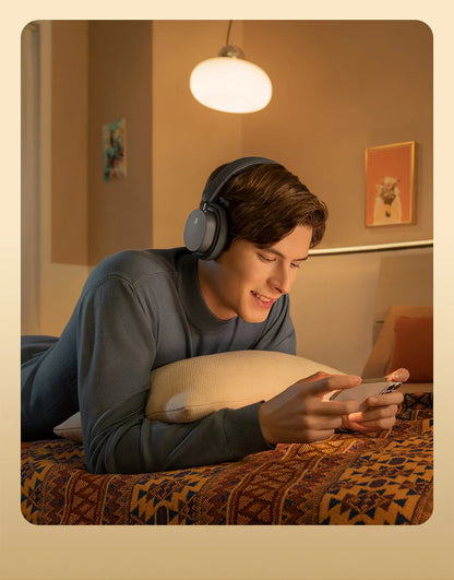 Baseus Wireless Bluetooth 5.3 Over-Ear Headphones – HiFi 40mm Driver, 70H Playtime Foldable Headset with Spatial Audio