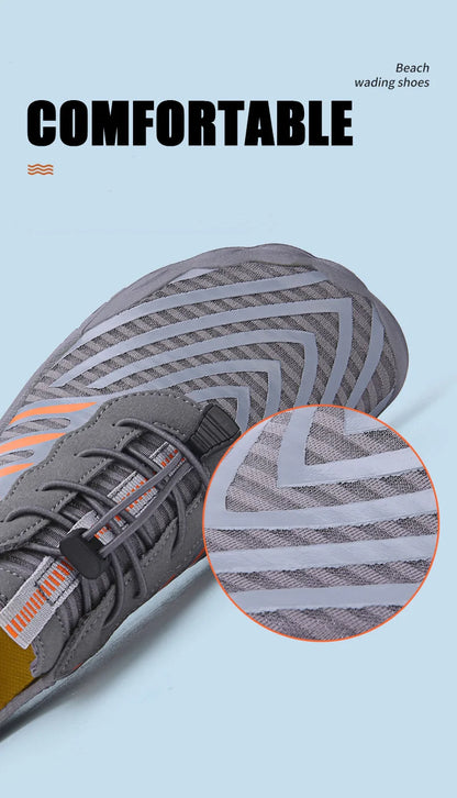 Herren Damen Wasserschuhe Aqua-Schuhe Drainage-Schuhe Strandsport Schwimmsandalen Schnelltrocknend Bootfahren Barfuß Tauchen Angeln Surfen Sneaker