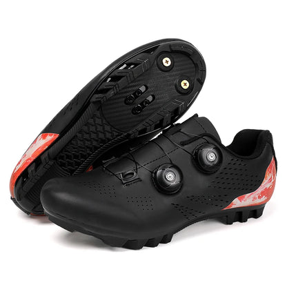 Profesjonalne męskie buty do kolarstwa szosowego, buty rowerowe SPD, podeszwa MTB, płaskie, wyścigowe, szybkie, do jazdy w terenie, obuwie rowerowe górskie, pedały sportowe