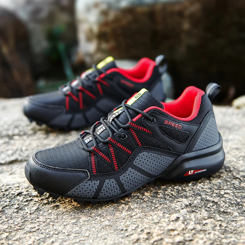 Men Hiking Shoes Outdoor Lightweight Camping Travel Shoes Non-Slip Waterproof Women Large Size Tactical Training Sports Shoes