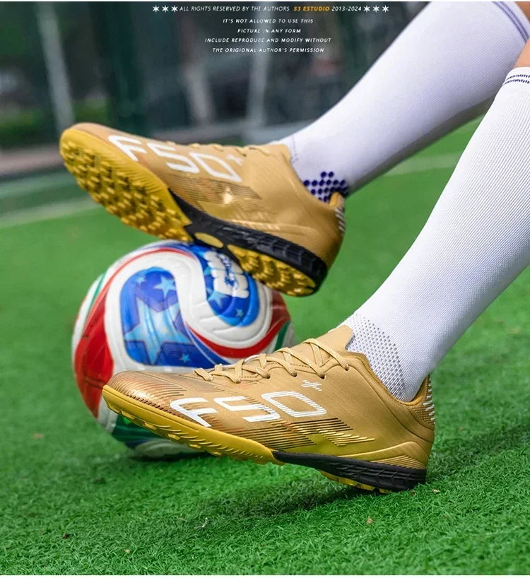 Nouvelles chaussures de football pour hommes, chaussures d'entraînement, chaussures de sport pour terrain gazonné, chaussures de football pour activités de plein air, baskets antidérapantes, chaussures professionnelles po