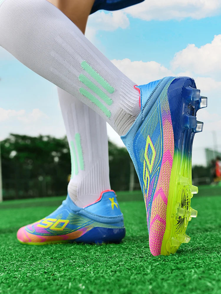 Herren-Fußballschuhe New Society für Rasen, atmungsaktive ultraleichte Outdoor-Sportschuhe für Erwachsene, Fußball-Sneaker für Herren