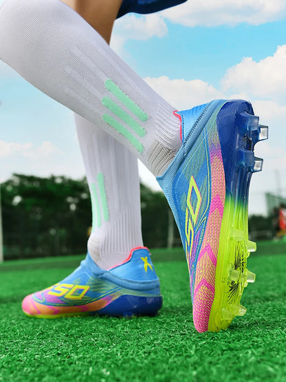 Herren-Fußballschuhe New Society für Rasen, atmungsaktive ultraleichte Outdoor-Sportschuhe für Erwachsene, Fußball-Sneaker für Herren