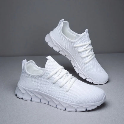 Zapatillas deportivas para hombre de malla ligeras; zapatos planos informales para mujer; zapatillas deportivas de running para hombre; zapatillas de tenis blandas y transpirables; zapatillas deportivas para hombre.
