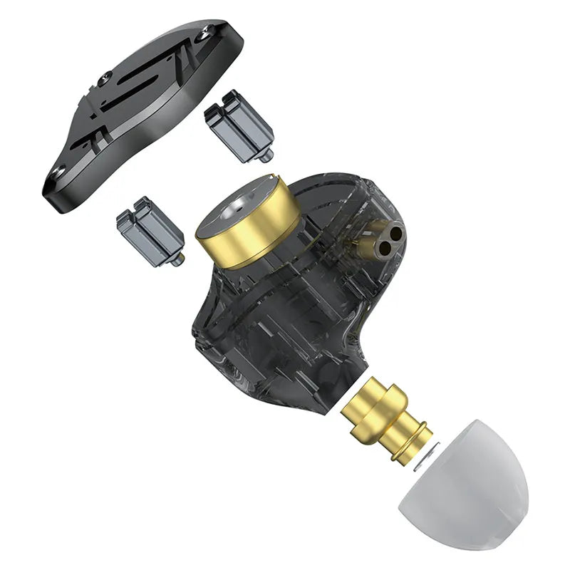 KZ ZS10 PRO X HiFi Hybrid Driver Earphones Metal In-Ear Monitor Headphones with Bass, Detachable Cable, Noise Isolation, and Microphone