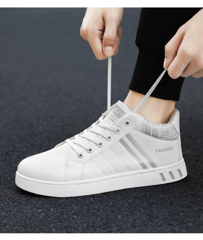 Skateboardsko til mænd 48 Casual høje sneakers til gåture Sportssko Åndbare hiphop-sko Gadesko Chaussure Homme