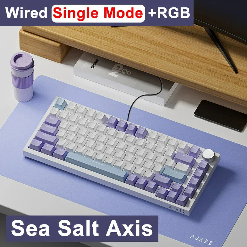 AJAZZ AK820 Rotary Volume Buttons Hot-Swappable Keys For Office AndHome Mechanical Keyboards DIY