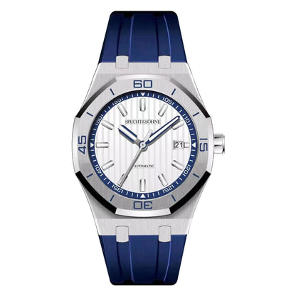 Specht & Sohne New 40mm Men Automatic Mechanical Watches Men Luxury Stainless Steel Watch Rubber Relogio Masculino Waterproof