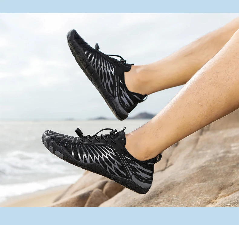 Men Water Shoes Women Beach Barefoot Aqua Shoes Quick Dry Swimming Wading Sports Sneakers Upstream Boating Fishing Surf Sneakers