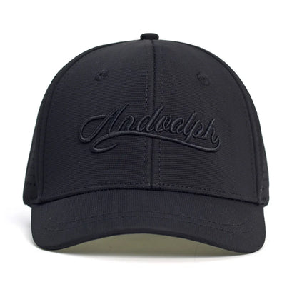 Boné de basebol em malha com pala curta e parte traseira fechada para homem e mulher, respirável, estilo snapback, boné dad hat ajustado e ajustável, cor lisa, estilo trucker