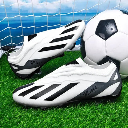 New Men Soccer Shoes Cleats Outdoor Sport Training Breathable Football Boots Long Spikes FG Boys Non Slip Match Comfortable