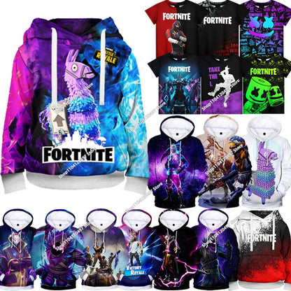 Fortnite Παιχνίδι Μάχης Φούτερ με 3D εκτύπωση Ρούχα δρόμου Παιδικά φούτερ σε υπερμεγέθη στυλ Φούτερ με κουκούλα Ανδρικά παλτά Ρούχα
