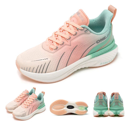ONEMIX White Road Running Shoes for Men Air Cushion Outdoor Sport Shoes Male Trainers Summer Jogging Shoes Women Footwear