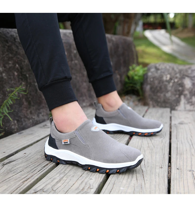Sapatos desportivos casuais para homem, para caminhadas ao ar livre, acampamento, corrida leve e jogging, mocassins antiderrapantes, sapatos de caminhada, tamanhos grandes 38-50