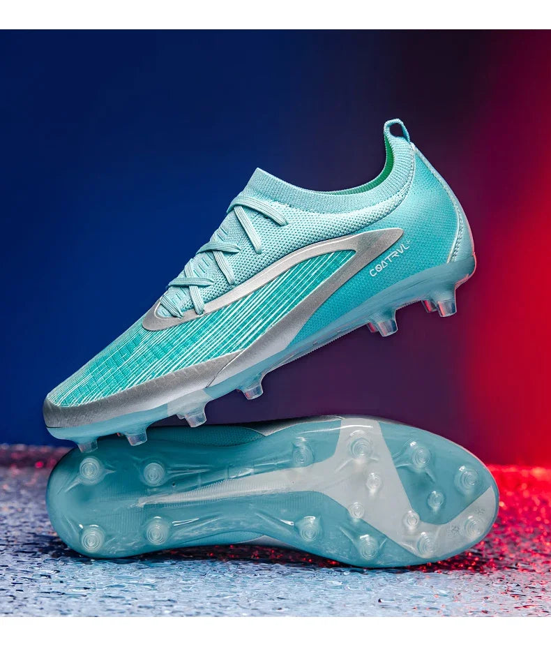 Botas de fútbol para hombre, con tacos para exterior, transpirables, antideslizantes, para adultos, con tacos largos, deportivas, de entrenamiento, para niños, para partido, cómodas