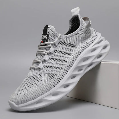 Unisex herresneakers – komfortable, åndbare løbesko til par, kvinder, tennis og sport, størrelse 37-47, gule vandresneakers