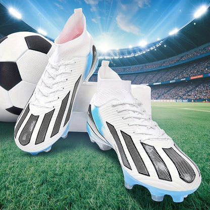 Vyriški nauji TF futbolo bateliai, sportiniai bateliai, „Society Turf Grass“, ultralengvi vyriški futbolo bateliai, patogūs futbolo bateliai su kulkšnių apsauga, futsalo bateliai, greiti
