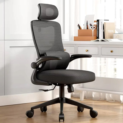 Chaise de bureau en maille UVR, chaise de jeu de terrain réglable, tabouret de dossier de conception ergonomique, coussin en éponge, chaise d'ordinateur de jeu