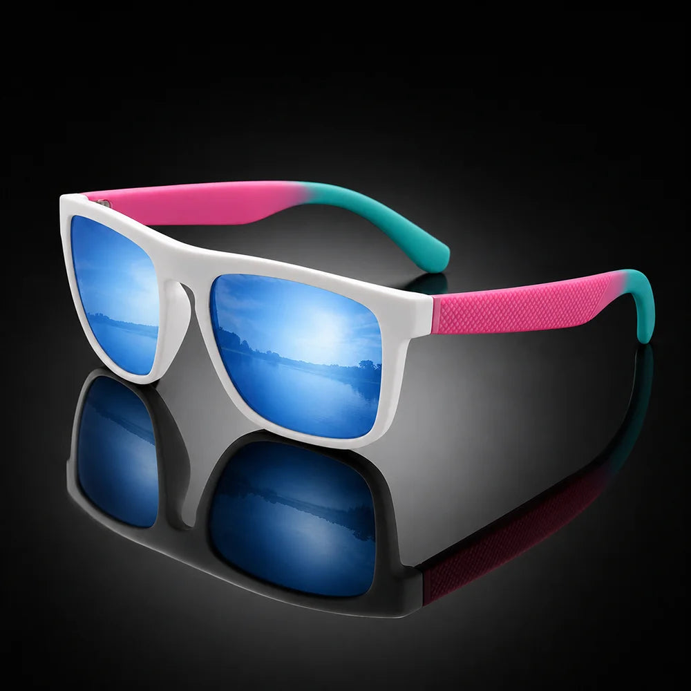 Polarized Sunglasses Men WomenMatte Frame UV400 Protection RetroVintage Square Sun Glasses Driving Fishing Outdoor Sports Unisex