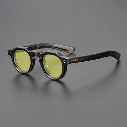 Vintage Polarized Acetate Sunglasses Men Quality Retro Designer Small Sunglasses Women UV400 Handmade Luxury Brand Eyewear