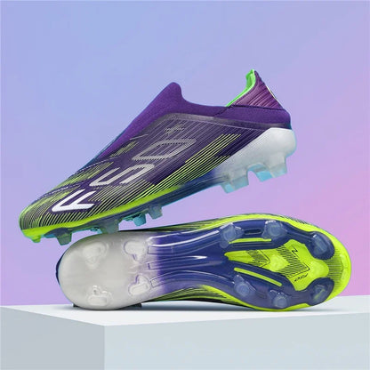 Nouvelles chaussures de football pour hommes, chaussures de match, crampons pour terrain en gazon, baskets de haute qualité, chaussures de futsal pour intérieur, chaussures montantes antidérapantes pour extérieur, meilleu