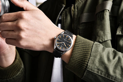 Orologi CORGEUT NH35/MIYOTA 8215 da uomo con cinturino in pelle, meccanici automatici, vetro zaffiro, orologi alla moda, casual e sportivi