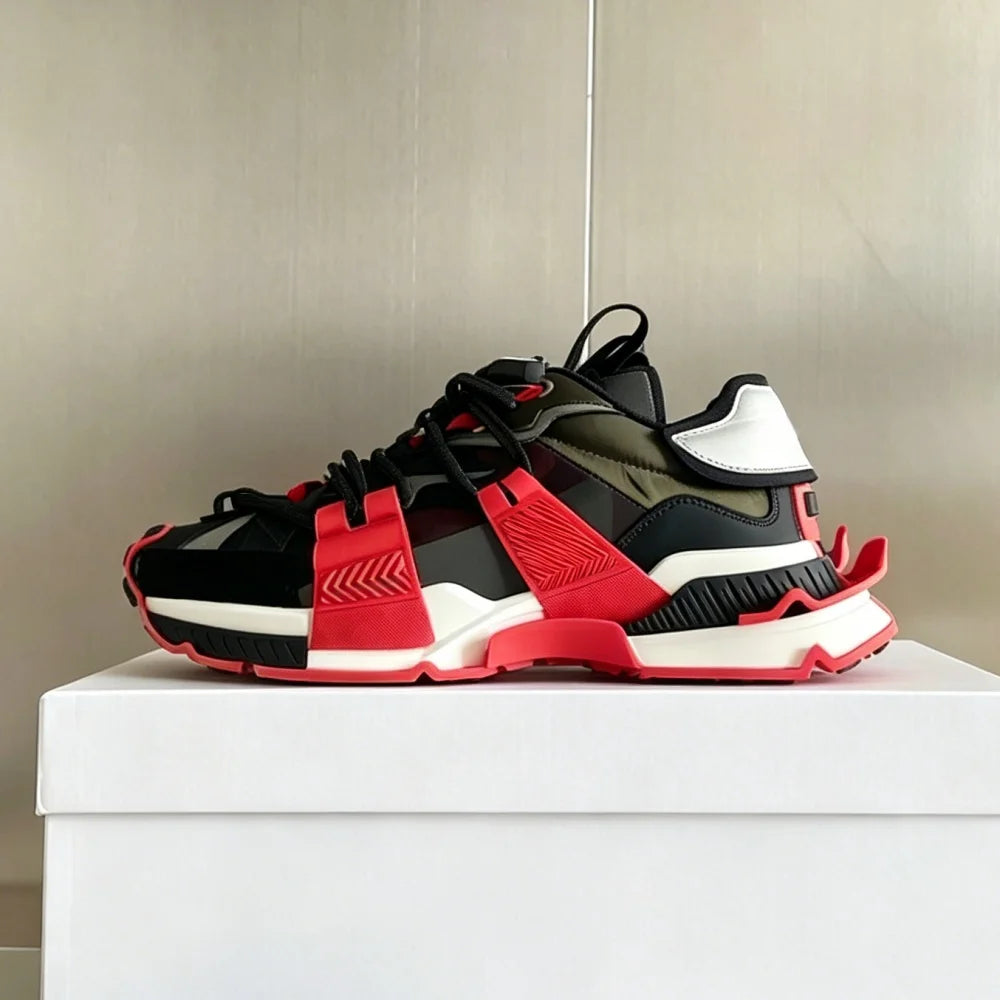 2026 Fashion Women Sneakers Size 35-46 High Quality  Platform Sneaker Men Casual Shoes Sports Running Shoes Lace Up Patchwork