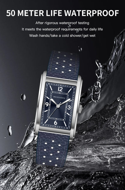 New Specht & Söhne Fashion Couple Watches VH31 Quartz Watches Casual Retro Clocks Sapphire Crystal Leather Strap Wristwatch