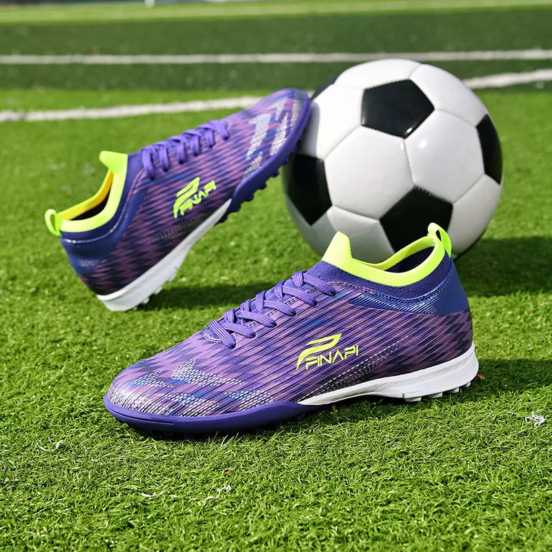 Herren-Fußballschuhe in hoher Qualität: Stollen, für Spiele, Indoor, Verkaufsschlager, Outdoor, Fußballschuhe, Rasen, High-Top, Futsal, rutschfeste Sneaker