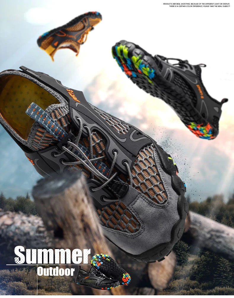 Water Shoes For Men Trekking Hiking Shoes Drainage Beach Aqua Shoe Quick Dry Swim Barefoot Sandal Diving Fishing Surfing Sneaker