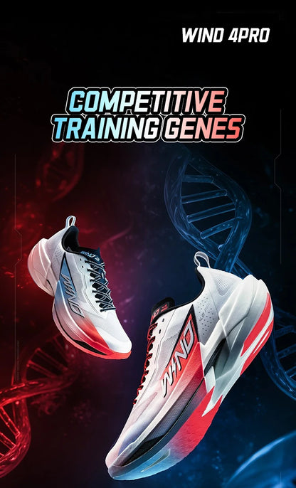 QIAODAN WIND 4PRO Maratonské boty s karbonovou deskou Pánské profesionální závodní tenisky Prodyšné běžecké sportovní boty QDB023262291