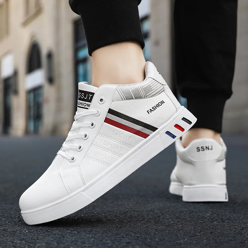 Skateboardsko til mænd 48 Casual høje sneakers til gåture Sportssko Åndbare hiphop-sko Gadesko Chaussure Homme