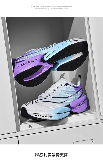 NEW Sports Running Shoes Men Marathon Breathable Comfortable Women Athletic Training Outdoor Sneakers Air Cushion Carbon Plate
