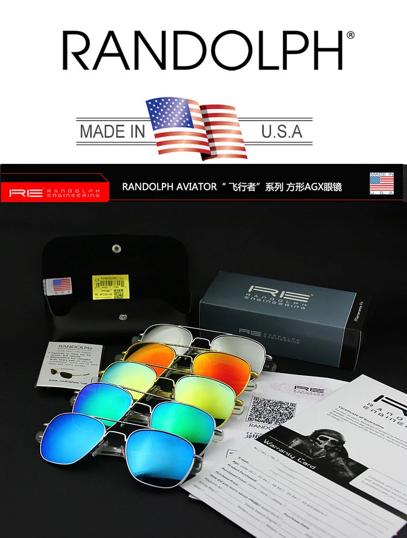 RE Sunglasses Man American Army Military Aviation Pilot Sun Glasses Glass Lens Woman Luxury Brand Vintage Metal Titanium Frame