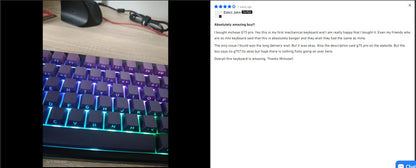 Teclado Mecânico Sem Fios MCHOSE G75 Pro 75% Layout, Montagem Gasket, 5 Camadas de Amortecimento, Retroiluminação RGB, Tri-Mode, Hot Swappable