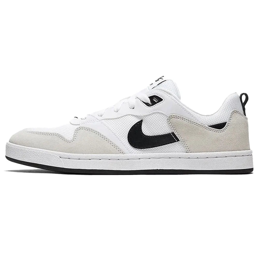Nike SB Alleyoop Suede Low-Top Skate Shoes for Men in Black, White, and Red CJ0882-102