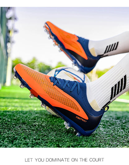 Botas de fútbol para hombre: botas de fútbol ligeras y transpirables, zapatillas de entrenamiento antideslizantes, zapatillas deportivas para actividades al aire libre