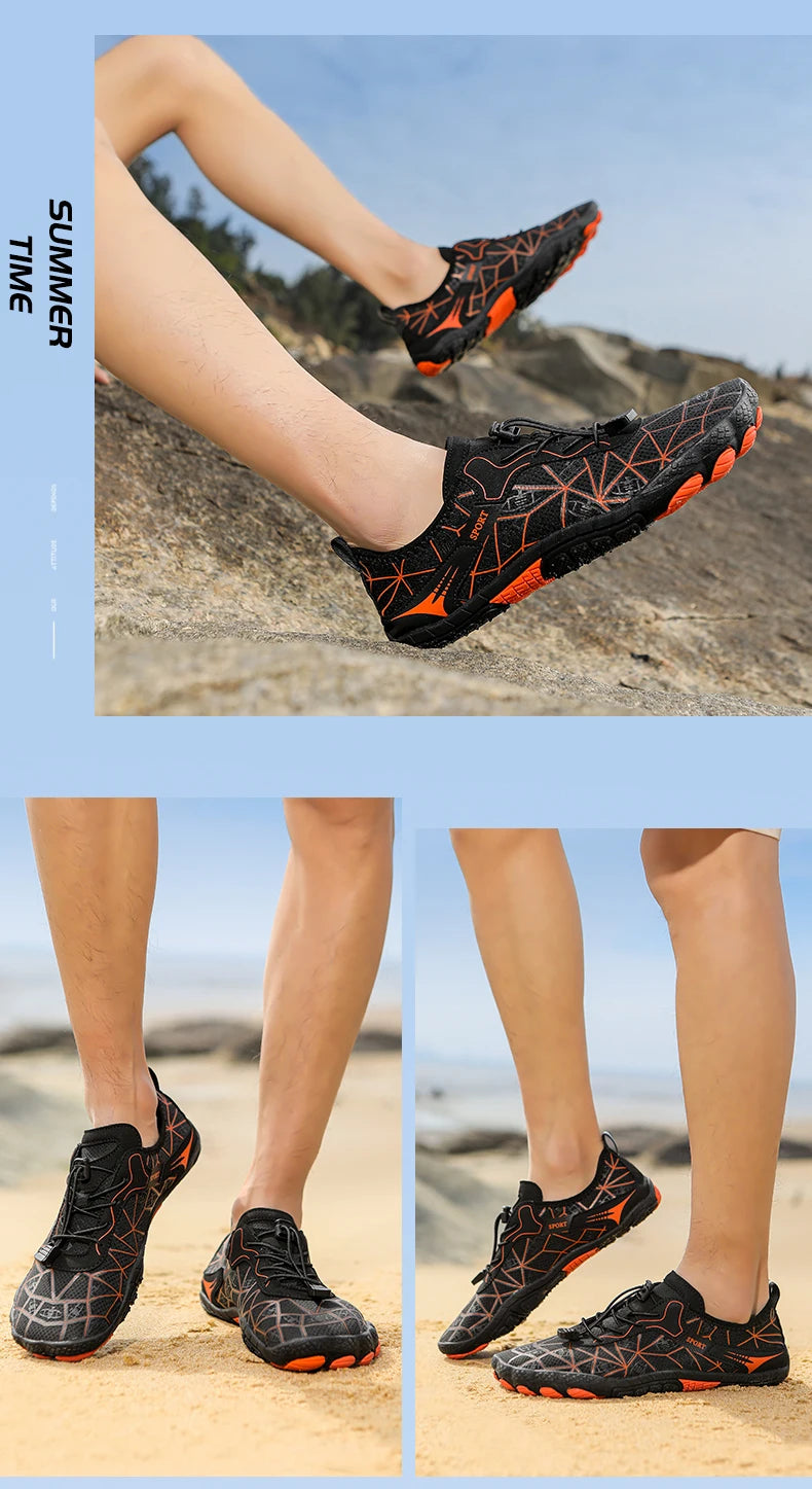 Herren-Watschuhe, Barfuß-Schuhe, schnell trocknende Strandschuhe, Outdoor-Schuhe, rutschfeste Schuhe, Schwimmschuhe für Stromströmungen, Tauchschuhe, Damenschuhe für Wassersport
