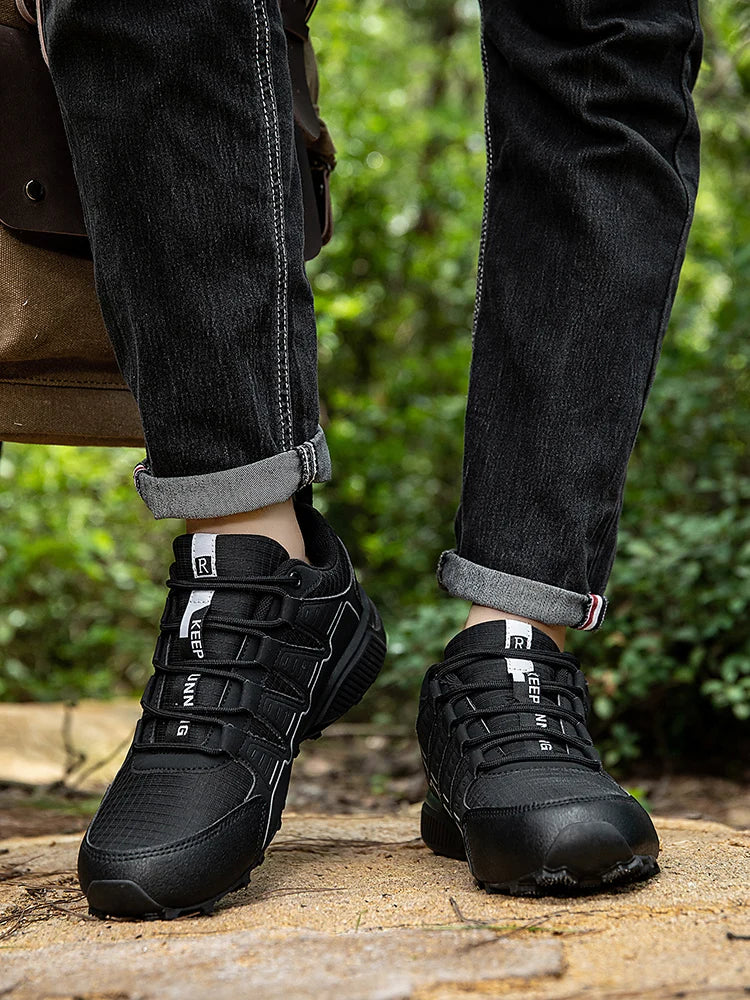 Men's Hiking Shoes Waterproof All-Terrain Outdoor Sneakers Non-Slip for Trekking Camping Tactical Training  Outdoor Cycling