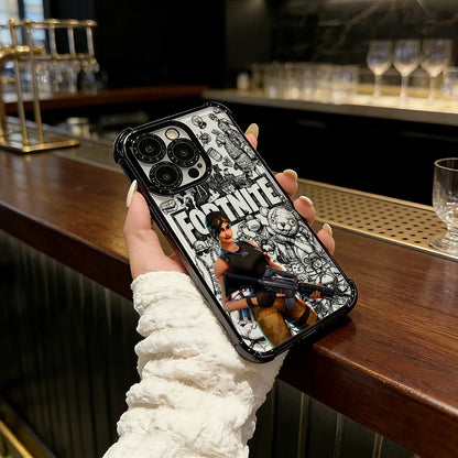 Battle Royales Fortnites Plating Phone Case For IPhone 17 17e 16e 16 15 14 13 12 11 Pro Max X XR XSMax 7 8 Mini Air Plus Airabag